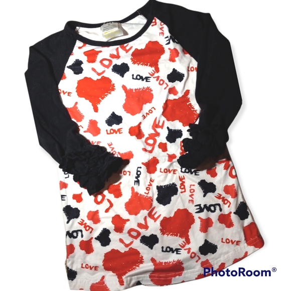 Girls Valentine Shirt - Picture 1 of 1